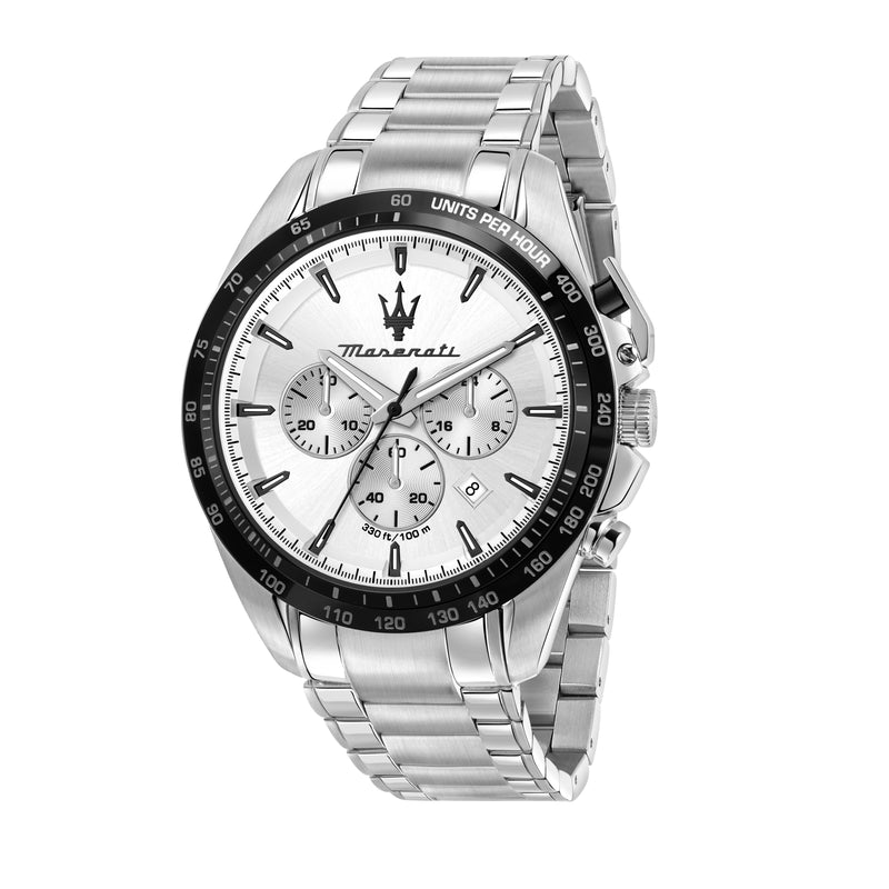 Maserati Traguardo Silver Chronograph Men's Watch R8873612049 - The Watches Men & CO
