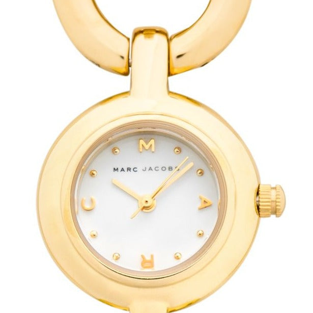 Marc by Marc Jacobs MBM3005 watch front with white dial and gold markers