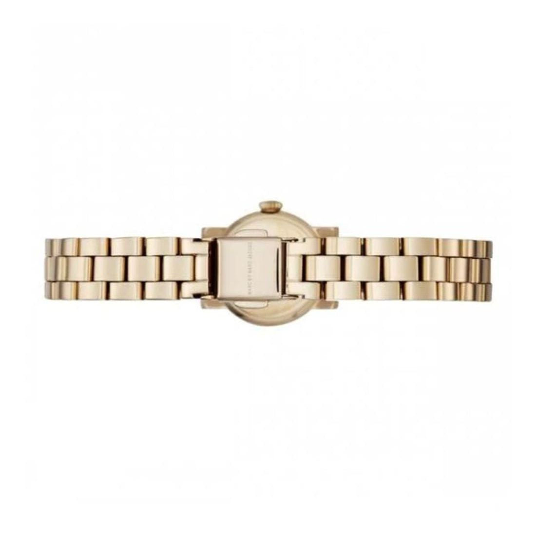 Marc By Marc Jacobs Amy Dinky gold-tone stainless steel link bracelet and case back view