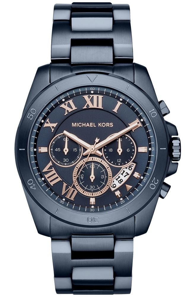 Michael Kors Brecken Blue Chronograph Men's Watch MK8610 - The Watches Men & CO