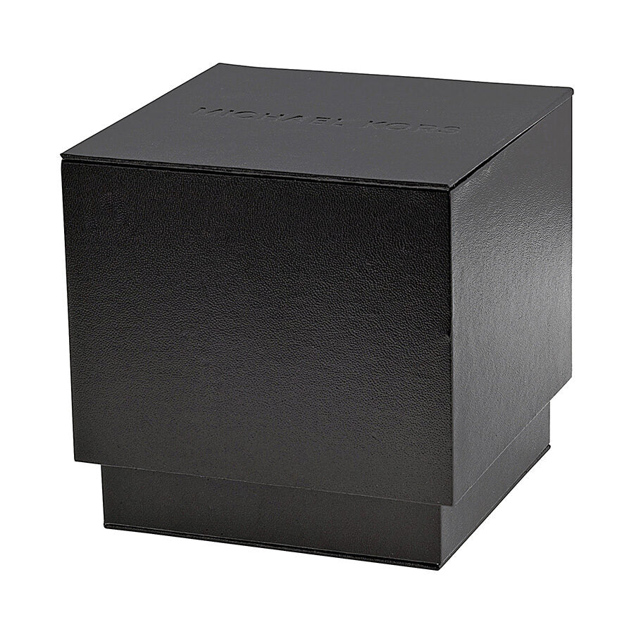 Michael Kors black branded watch box packaging