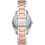 Michael Kors Layton Three Hand Pink Dial Two Tone Steel Strap Watch For Women - MK6894 mk6894 - Image 3