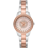 Michael Kors Layton Three Hand Pink Dial Two Tone Steel Strap Watch For Women - MK6894 mk6894 - Image 1