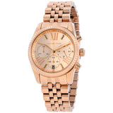Michael Kors Lexington Chronograph Rose Dial Ladies Watch MK5569 - The Watches Men & CO