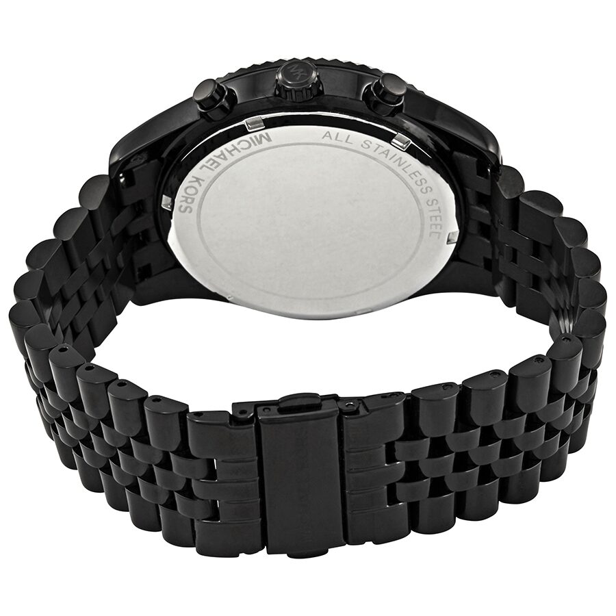 Michael Kors Lexington Chronograph Silver Crystal Pave Dial Men's Watch MK8605 - The Watches Men & CO #3