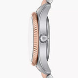 Michael Kors Lexington Three-Hand White Dial Two Tone Steel Strap Watch for Women - MK4817 mk4817 - Image 2