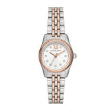 Michael Kors Lexington Three-Hand White Dial Two Tone Steel Strap Watch for Women - MK4817 mk4817 - Image 1