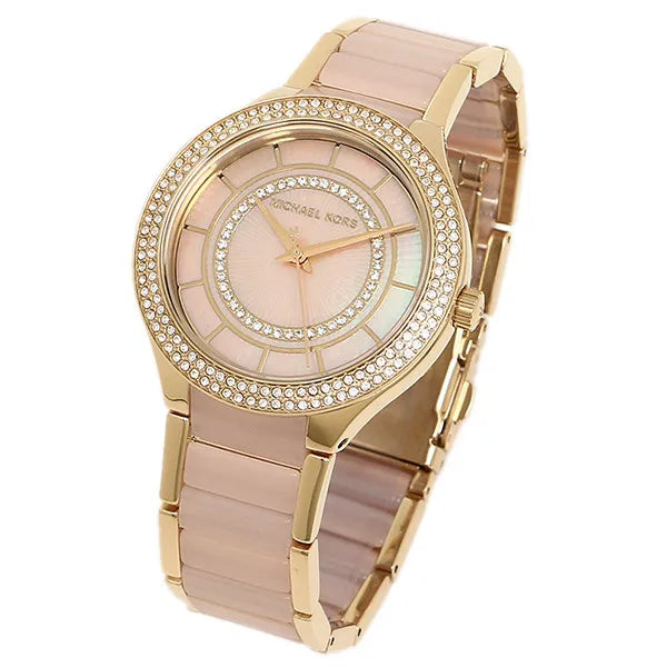 Michael Kors Kerry Pink Acetate and Gold Women's Watch - MK3508