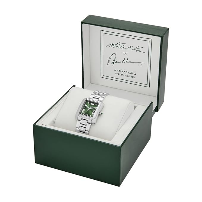 Michael Kors MK4832 watch in green presentation box with special edition packaging