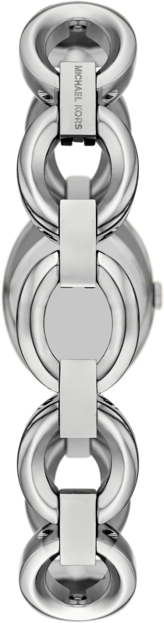 Michael Kors MK4958 stainless steel linked bracelet and clasp detail