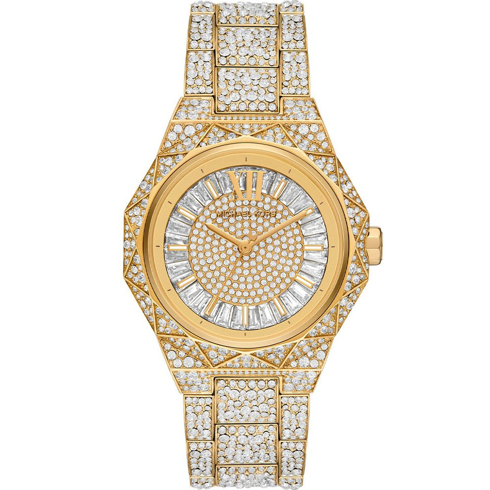 Michael Kors Oversized Raquel Pavé Gold-Tone Women's Watch - MK7398