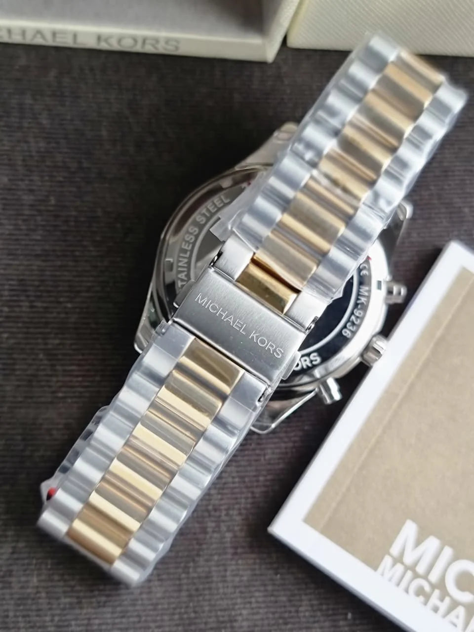 Michael Kors MK9236 two-tone stainless steel bracelet strap