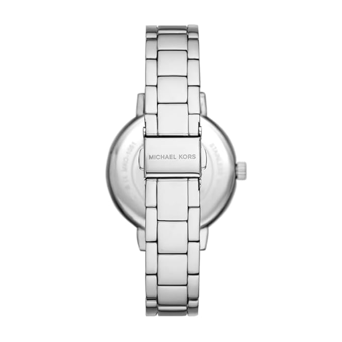 Michael Kors MKO1053 women's watch with silver stainless steel case and bracelet