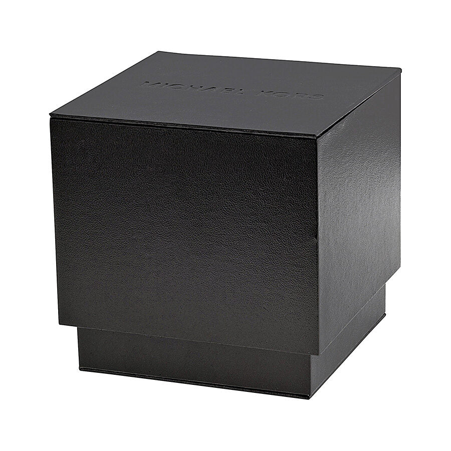 Michael Kors watch packaging box in black with presentation display