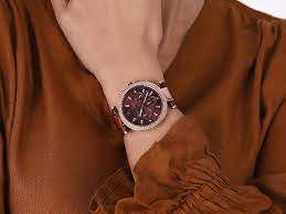 Michael Kors Parker Chronograph Quartz Crystal Red Dial Ladies Watch MK6986 - Watch