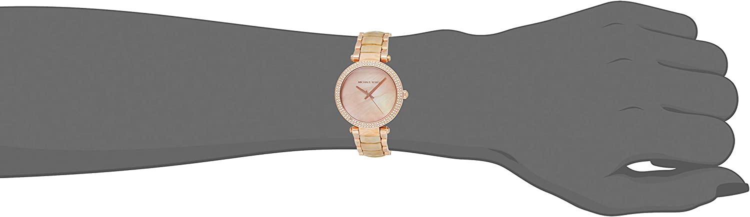 Michael Kors Parker Pink Mother Of Pearl Dial Ladies Watch MK6492 - Watch