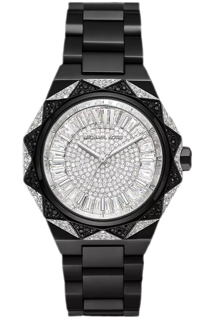 Michael Kors Oversized Raquel Pavé Black-Tone Watch - MK4692