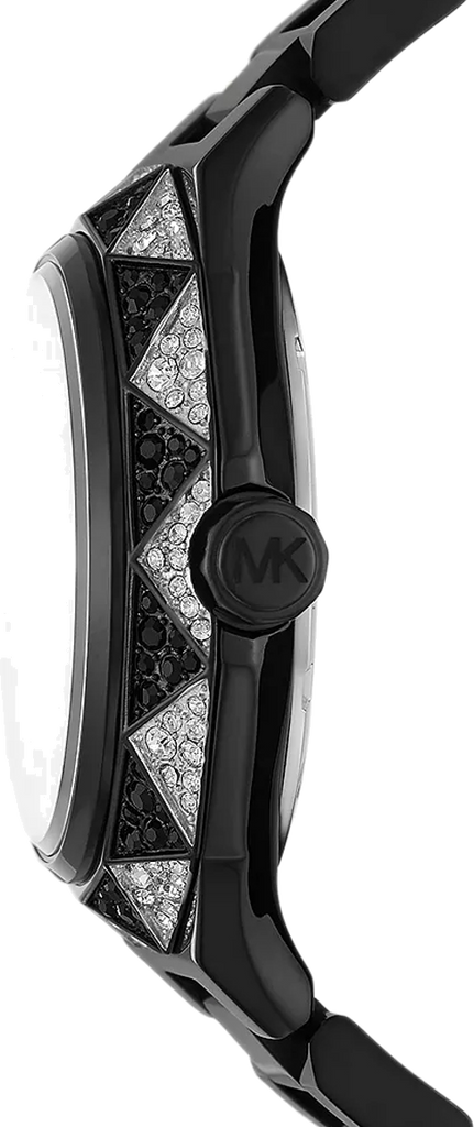 Michael Kors Oversized Raquel Pavé Black-Tone Watch - MK4692