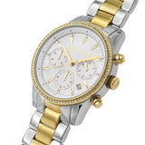 Michael Kors Ritz Chronograph Crystal White Dial Ladies Watch MK6474 - Watch