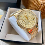 Michael Kors Ritz Chronograph Gold Tone Women's Watch MK6597 - The Watches Men & CO #3