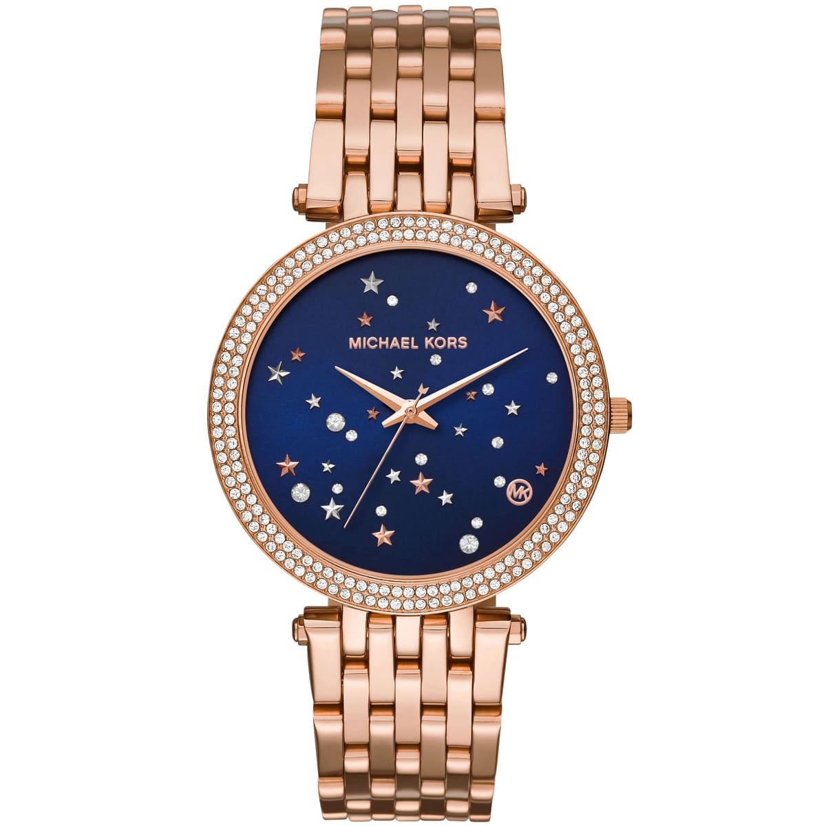 Michael Kors Rose Gold Darci Blue Dial Women's Watch MK3728 - The Watches Men & CO