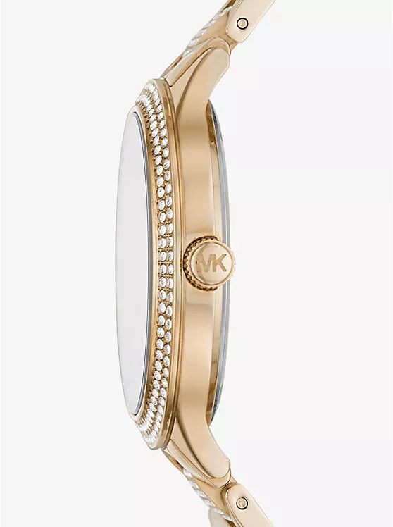 Michael Kors Slim Runway Pavé Gold-Tone Women's Watch - MK3632