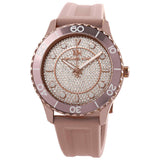 Michael Kors Runway Quartz Rose Crystal Dial Ladies Watch MK6854 - Watch
