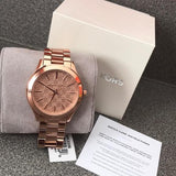 Michael Kors Runway Rose Gold Ladies Watch MK3336 - The Watches Men & CO #5