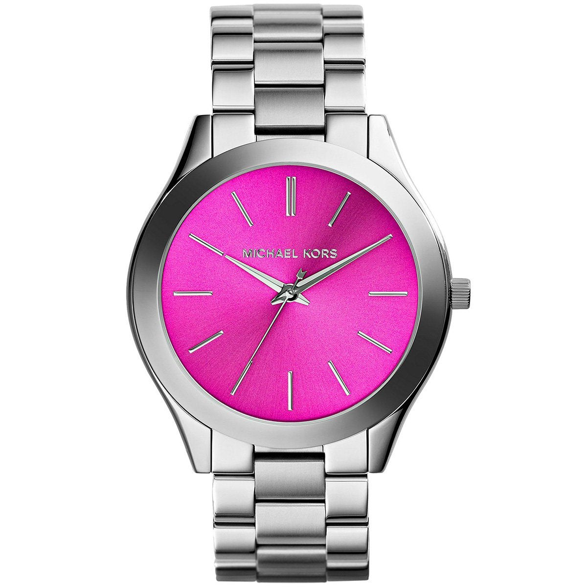 Michael Kors Silver Runway Purple Dial Women's Watch MK3291 - The Watches Men & CO