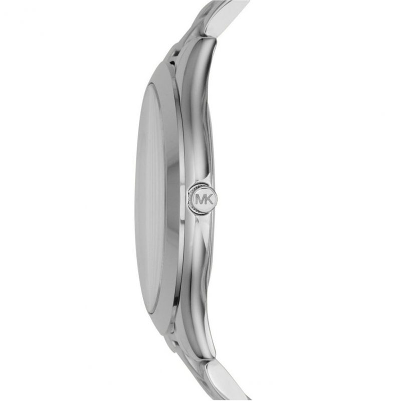 Michael Kors Silver Slim Runway Pink Dial Women's Watch MK3380 - The Watches Men & CO #2