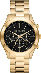 Michael Kors Slim Runway Chronograph Gold-Tone Stainless Steel Watch - MK1068 mk1076 - Image 1