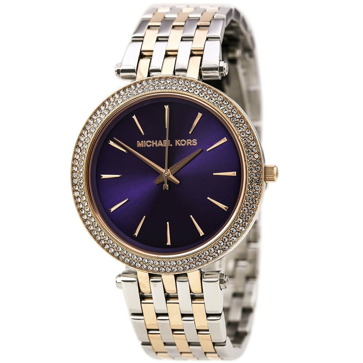 Michael Kors Two Tone Darci Purple Dial Women's Watch MK3353 - The Watches Men & CO