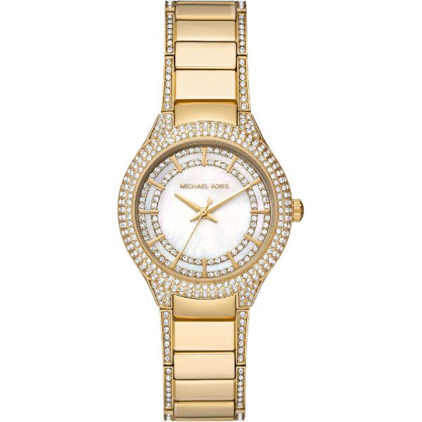 Mini Sylvia Pavé gold-tone watch with crystal-set bezel and matching bracelet
