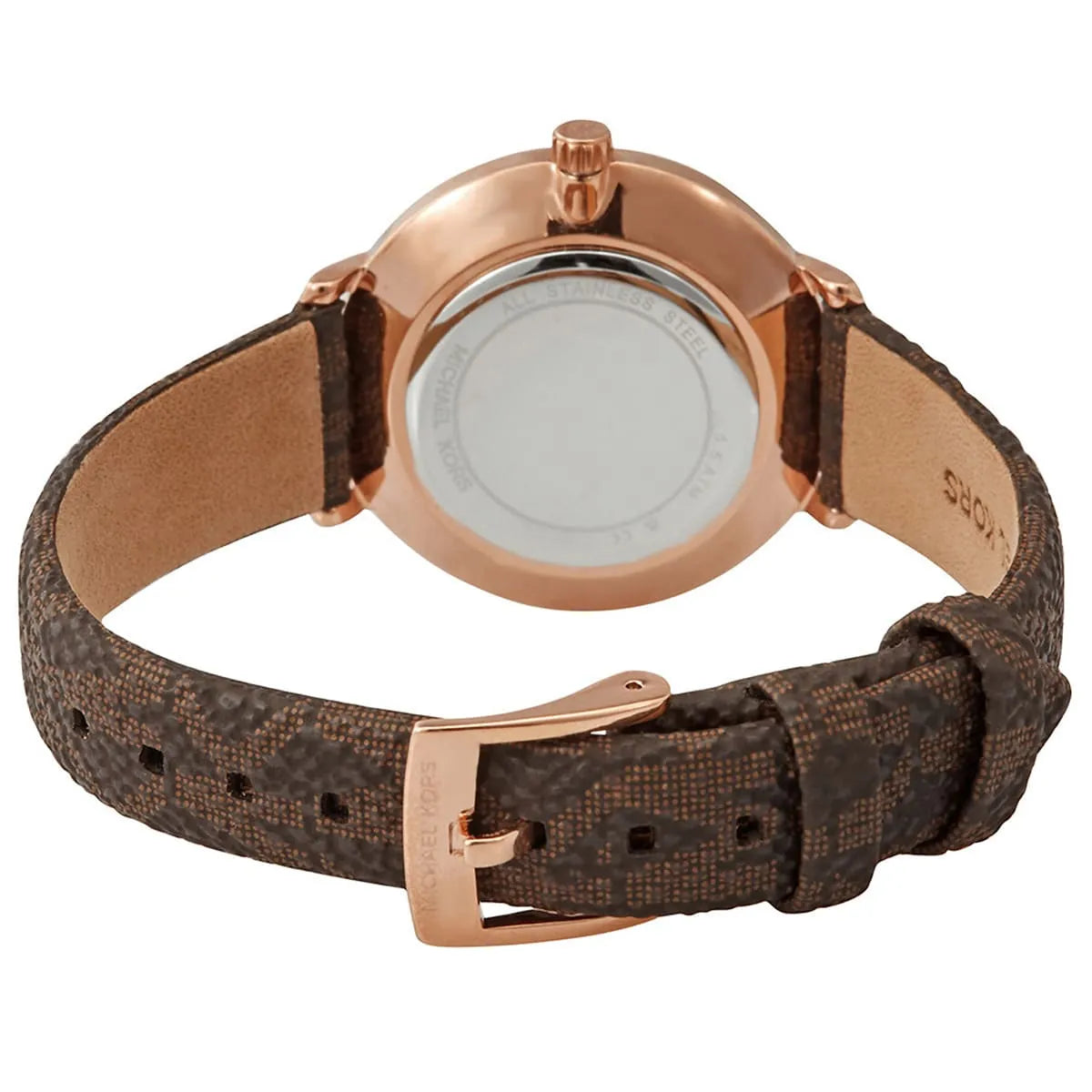 Michael Kors Pyper Brown Leather Women's Watch - MK1036