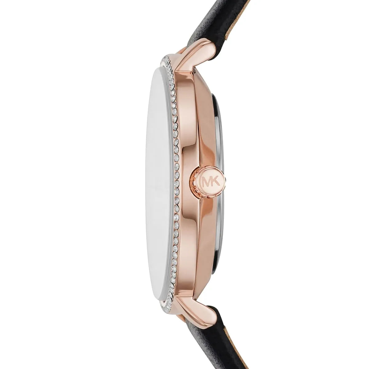 Michael Kors Pyper Black Leather Strap Women's Watch - MK2835