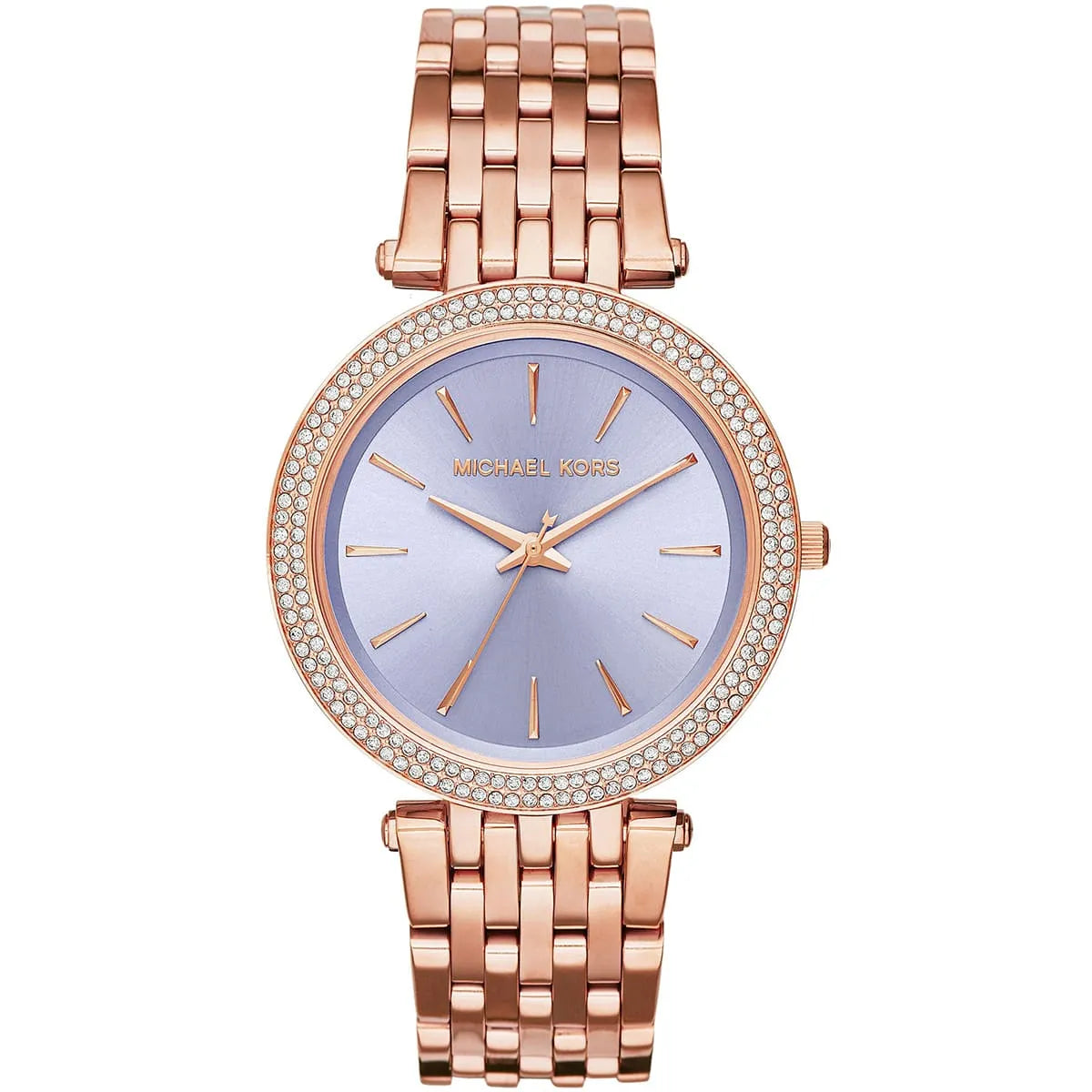 Michael Kors Darci Purple Dial Rose Gold-Tone Women's Watch - MK3400