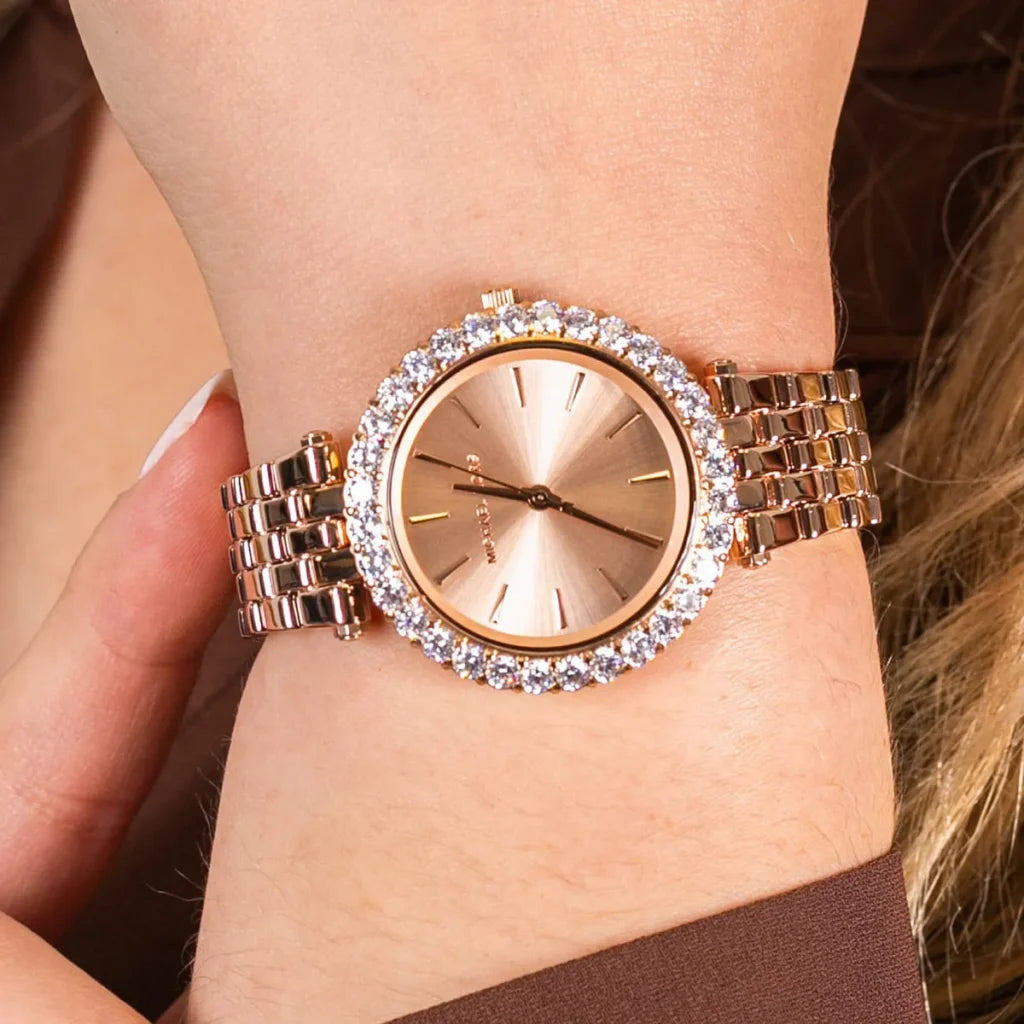 Michael Kors Darci Pavé Rose Gold-Tone Ladies Watch - MK4514