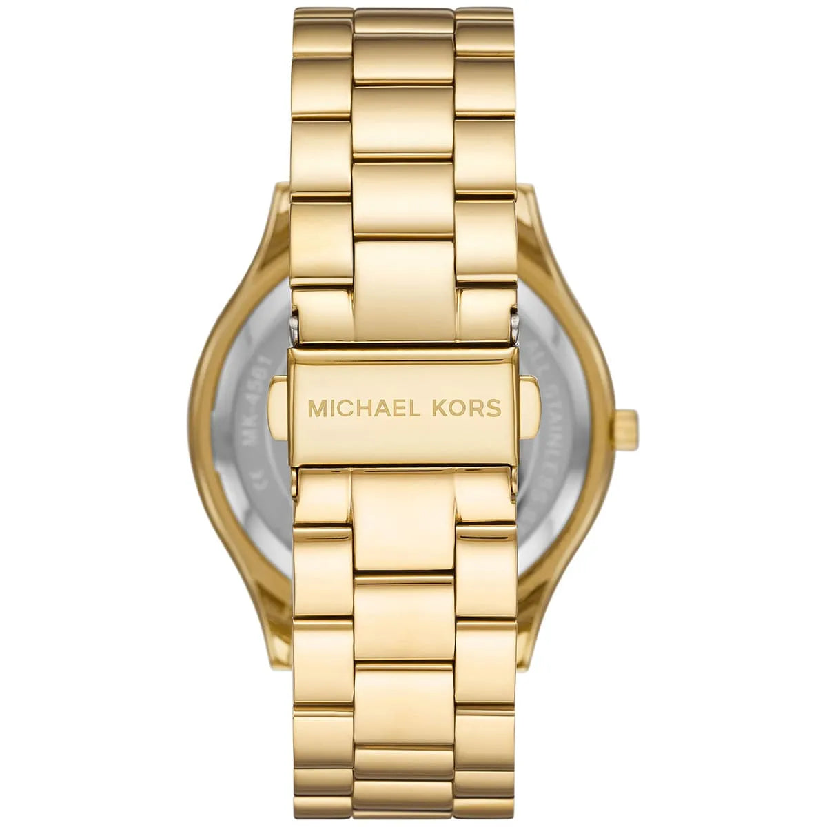 Michael Kors Slim Runway Zebra Dial Gold Women's Watch - MK4561