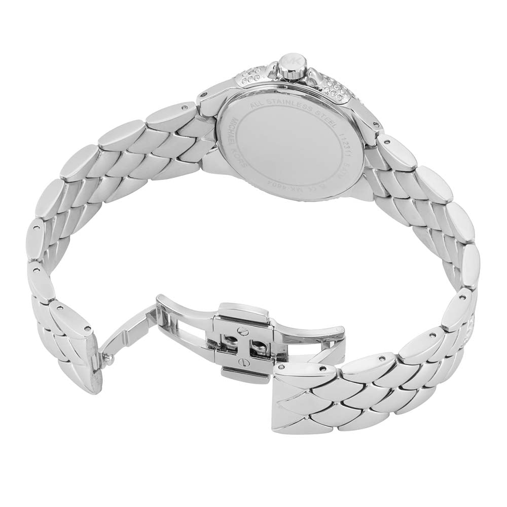 Michael Kors Mini Camille Pavé Silver-Tone Women's Watch - MK4804