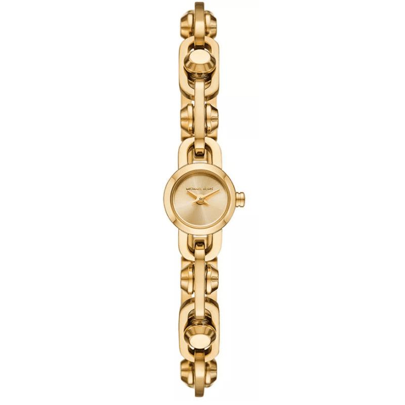 Michael Kors Astor Link gold dial quartz watch with link bracelet