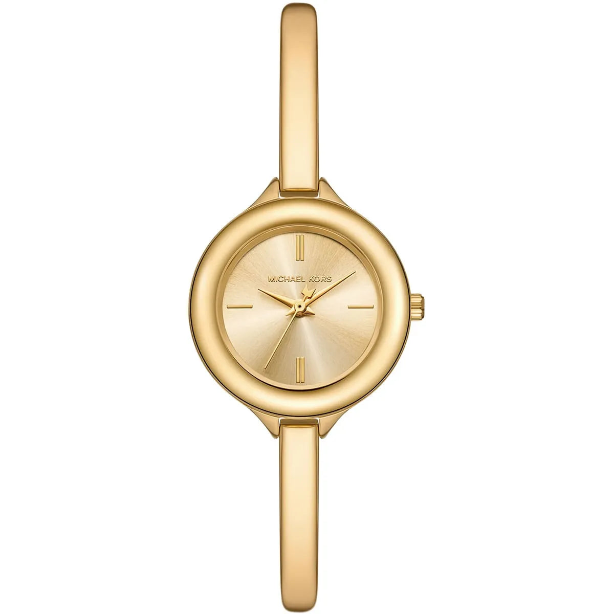 Michael Kors Izzy women's watch with gold dial and gold-tone stainless steel bracelet strap