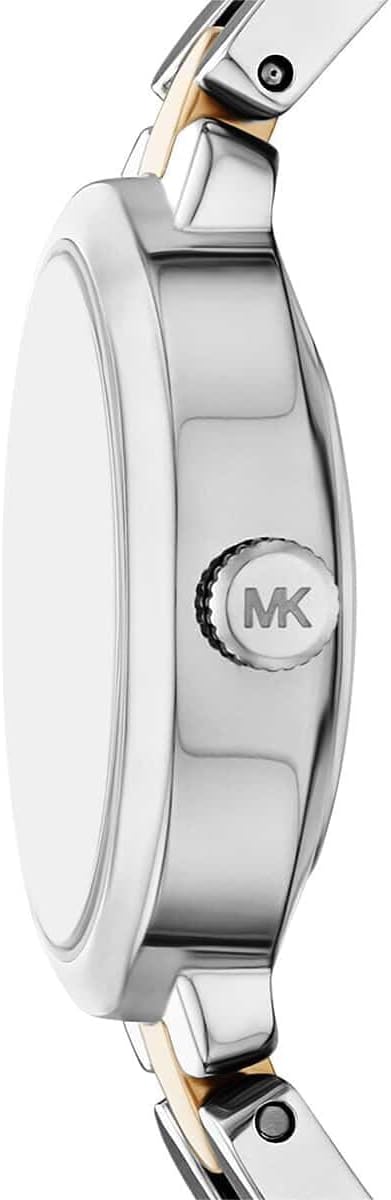 MK4956 watch case showing side profile with MK logo detail