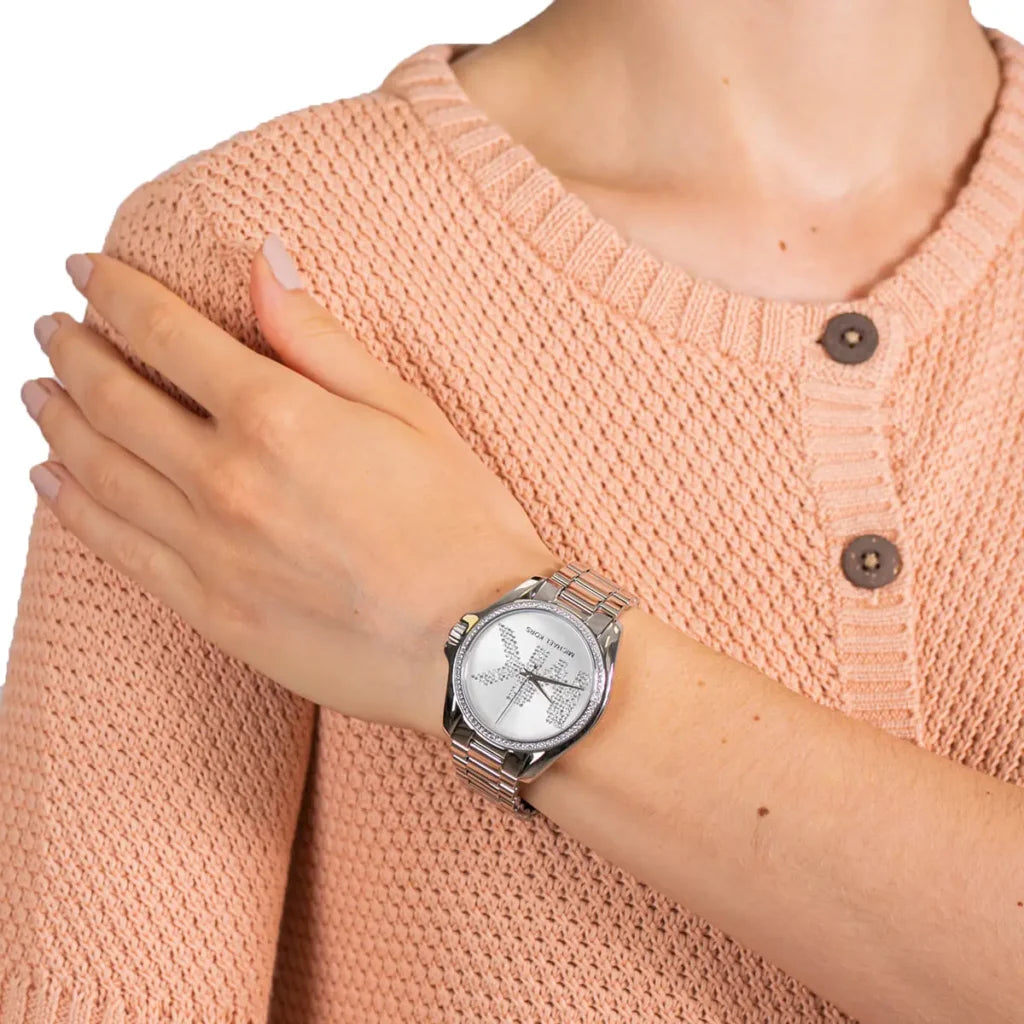 Michael Kors Bradshaw Analogue Silver-Tone Watch - MK6554