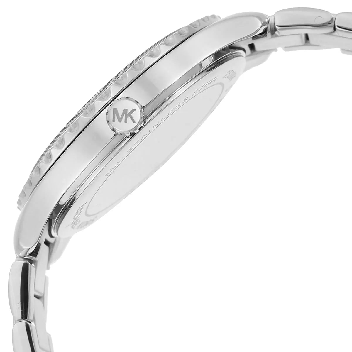 Michael Kors Layton Crystal Blue Dial SIlver Women's Watch - MK6847