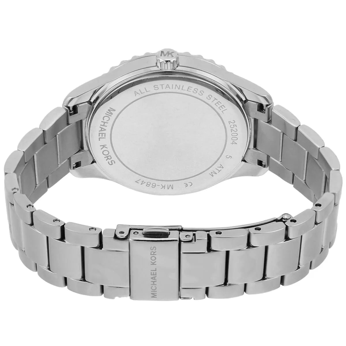 Michael Kors Layton Crystal Blue Dial SIlver Women's Watch - MK6847