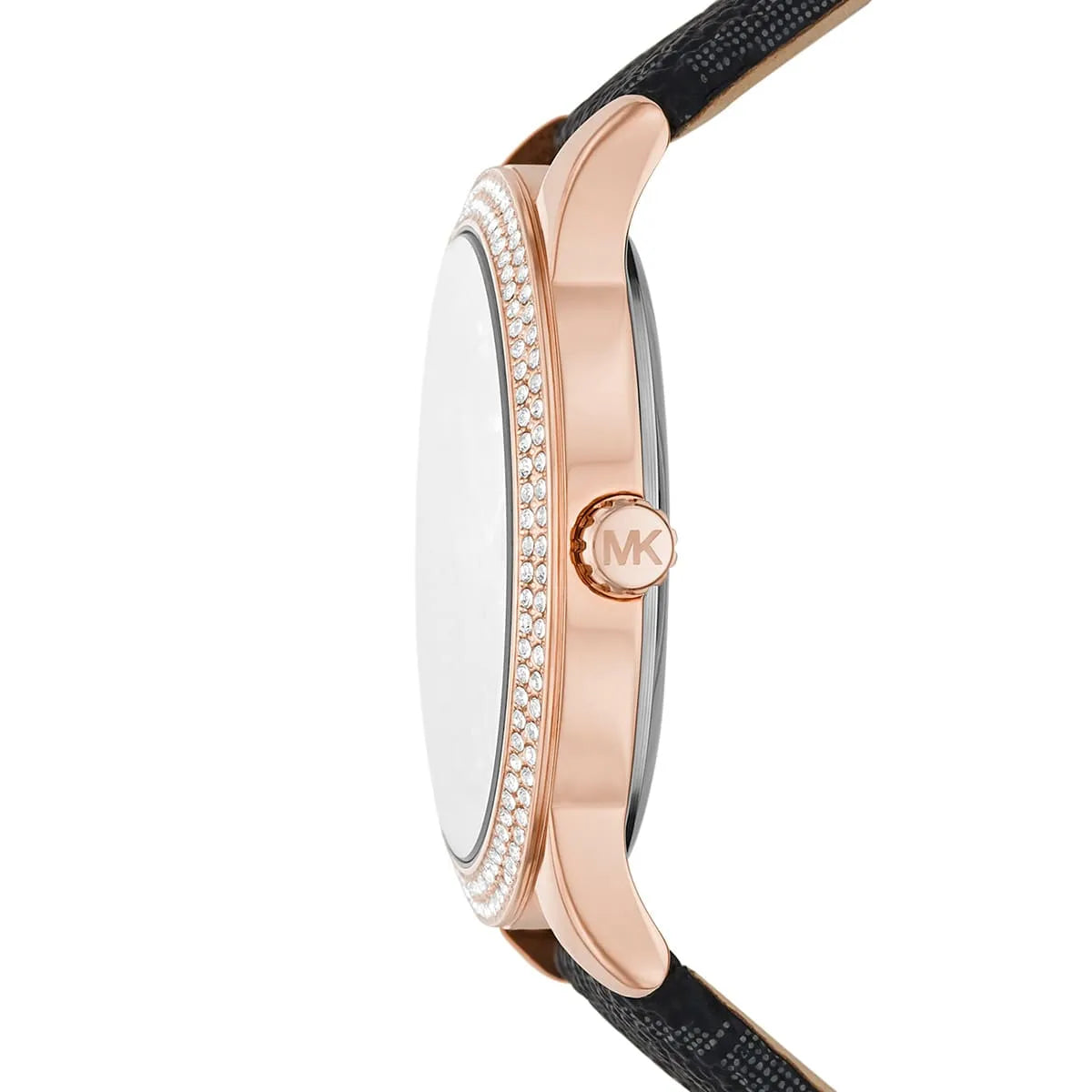 Michael Kors Tibby Multifunction Black Dial Black Genuine Leather Women's Watch - MK6968