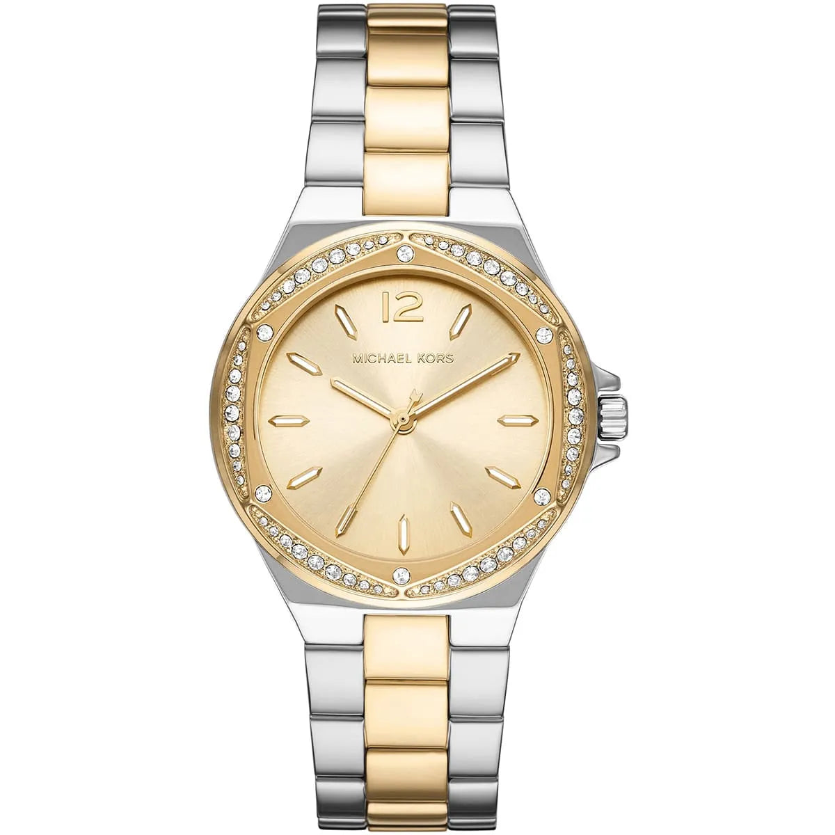 Michael Kors Lennox Pavé Two-Tone Watch MK6988