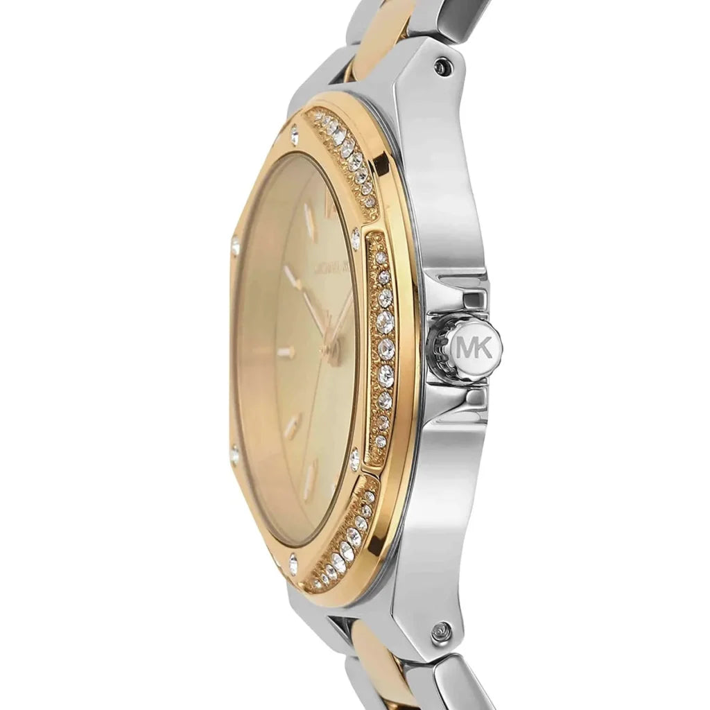 Michael Kors Lennox Pavé Two-Tone Watch MK6988