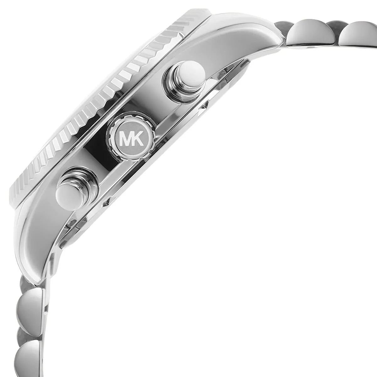 Michael Kors Lexington Chronograph Chambray Blue Dial Silver Watch - MK7215