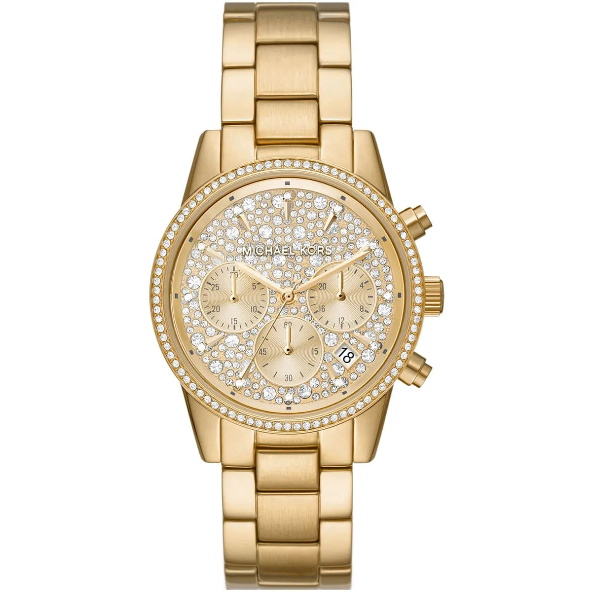 Michael Kors Ritz Chronograph Gold-Tone Women's Watch - MK7310